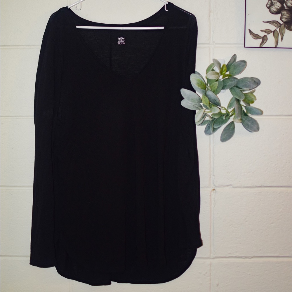 Plain black long sleeve